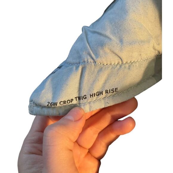 CROP HIGH RISE DISTRESSED SKINNY JEANS - Picture 3 of 14